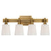Visual Comfort Signature Canada - Four Light Bath Sconce - Bryant Bath - Hand-Rubbed Antique Brass- Union Lighting Luminaires Decor