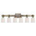 Visual Comfort Signature Canada - Six Light Linear Bath Sconce - Bryant Bath - Antique Nickel- Union Lighting Luminaires Decor