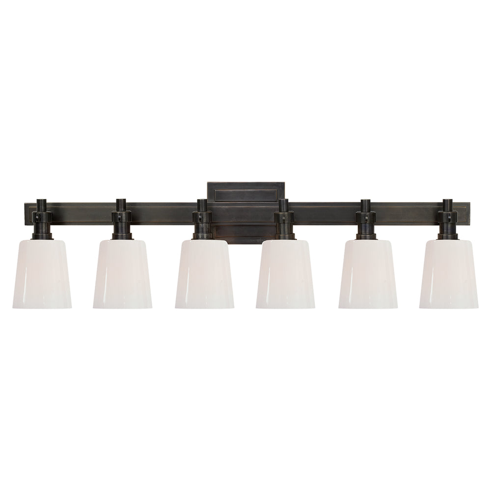 Visual Comfort Signature Canada - Six Light Linear Bath Sconce - Bryant Bath - Bronze- Union Lighting Luminaires Decor
