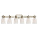 Visual Comfort Signature Canada - Six Light Linear Bath Sconce - Bryant Bath - Polished Nickel- Union Lighting Luminaires Decor