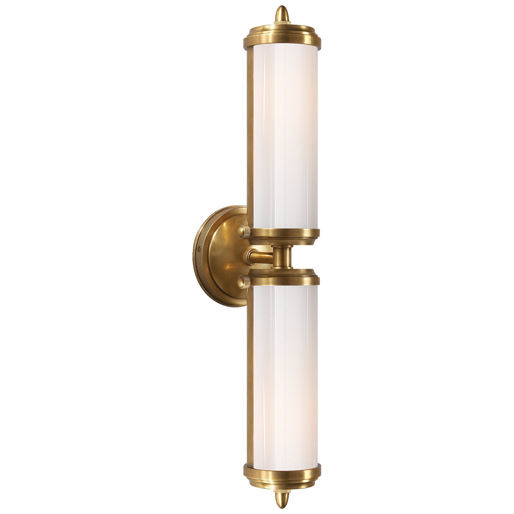 Visual Comfort Signature Canada - Two Light Bath Sconce - Merchant - Hand-Rubbed Antique Brass- Union Lighting Luminaires Decor