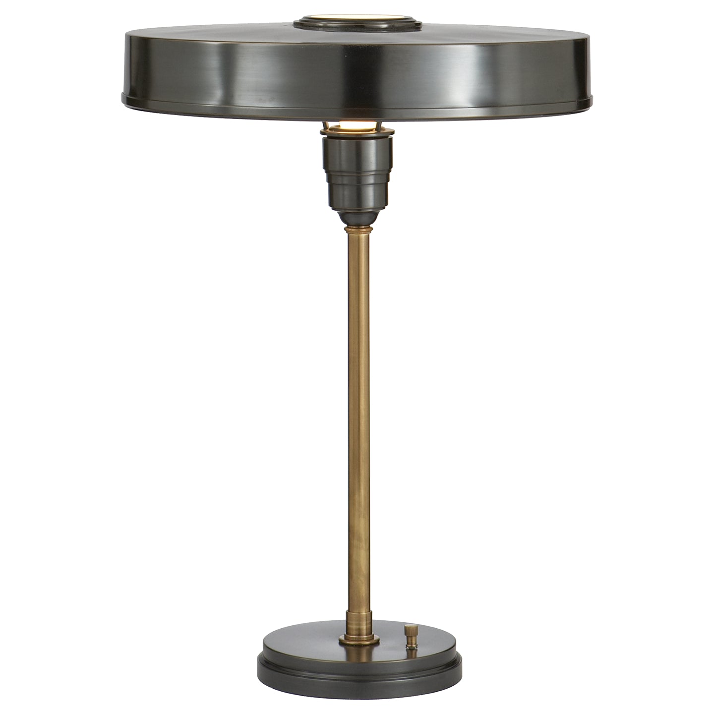 Visual Comfort Signature Canada - One Light Table Lamp - Carlo - Bronze with Antique Brass- Union Lighting Luminaires Decor