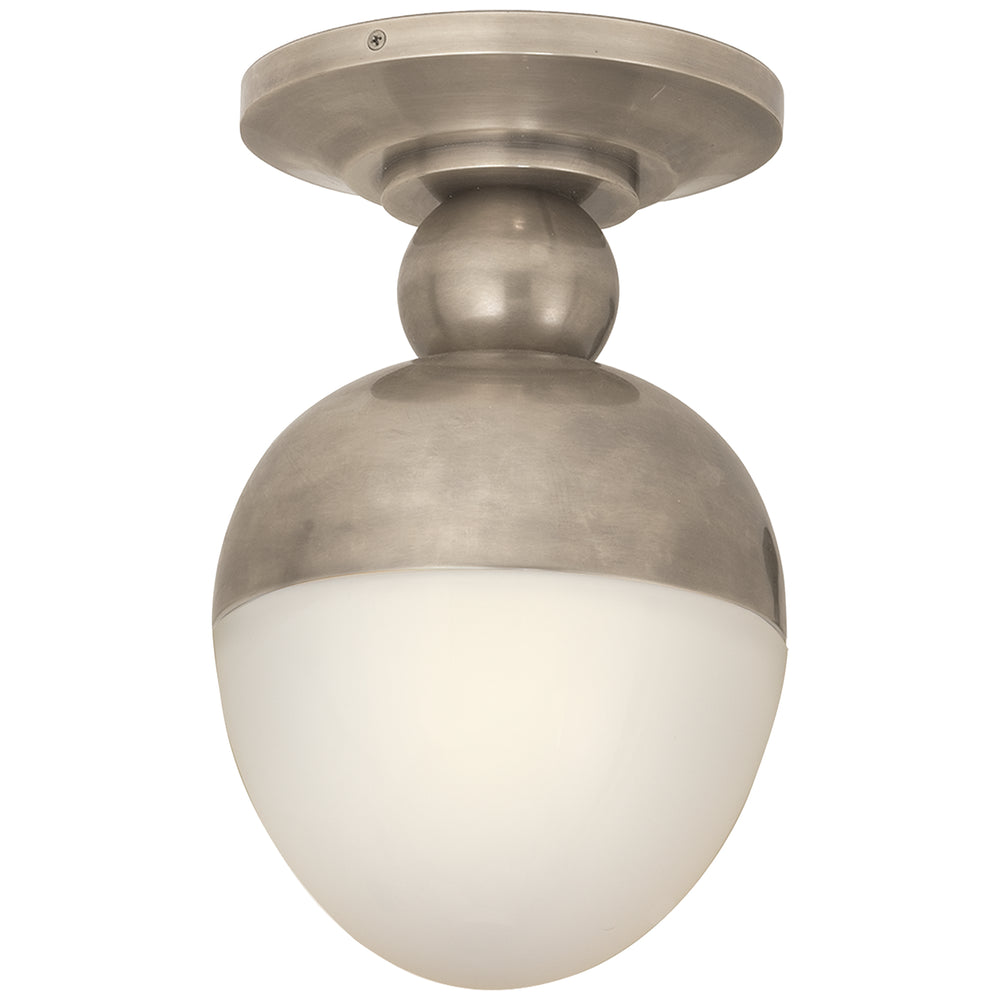 Visual Comfort Signature Canada - One Light Flush Mount - Clark - Antique Nickel- Union Lighting Luminaires Decor