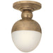 Visual Comfort Signature Canada - One Light Flush Mount - Clark - Hand-Rubbed Antique Brass- Union Lighting Luminaires Decor