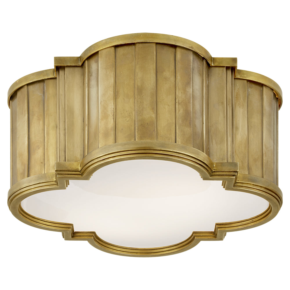 Visual Comfort Signature Canada - Two Light Flush Mount - Tilden - Hand-Rubbed Antique Brass- Union Lighting Luminaires Decor