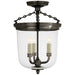Visual Comfort Signature Canada - Three Light Semi-Flush Mount - Merchant - Bronze- Union Lighting Luminaires Decor