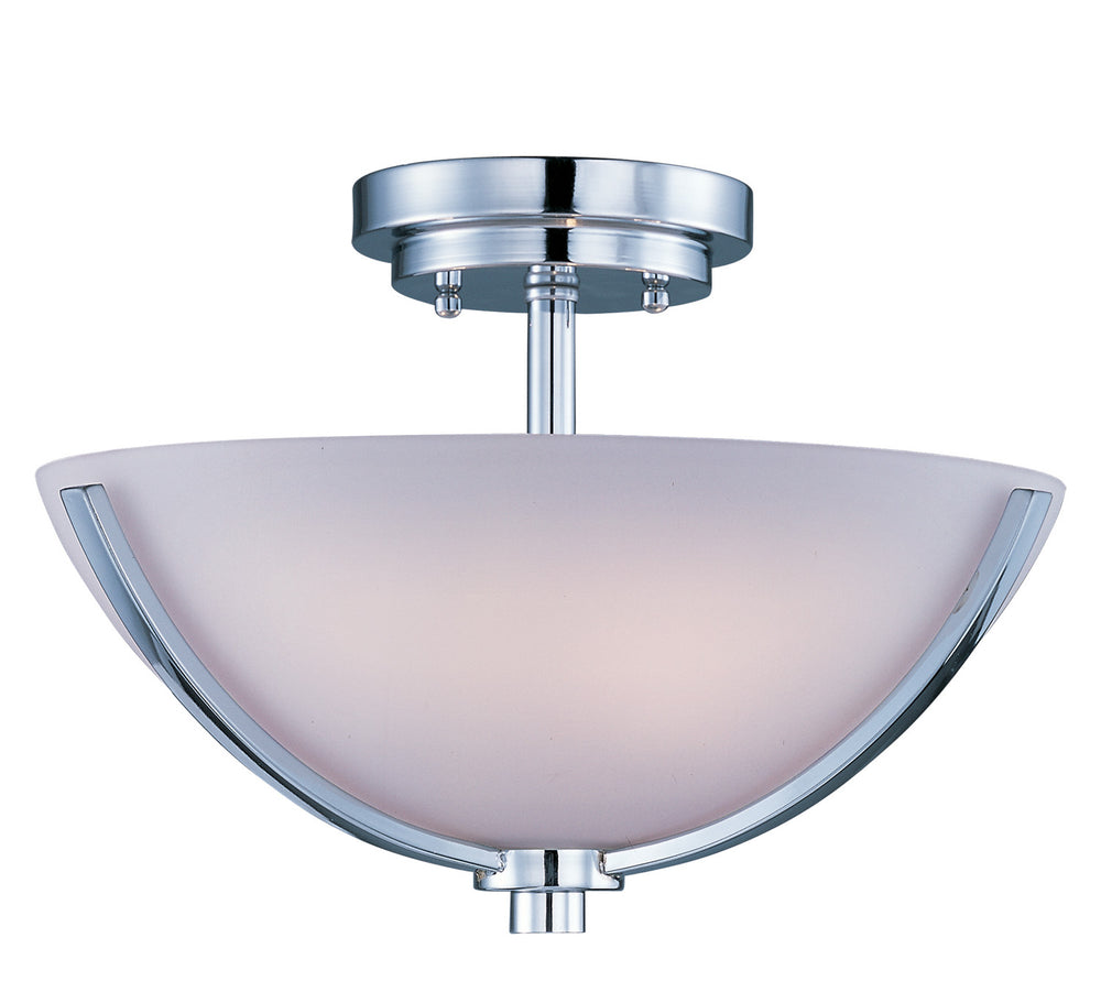 Maxim - Three Light Semi-Flush Mount - Rocco - Polished Chrome- Union Lighting Luminaires Decor