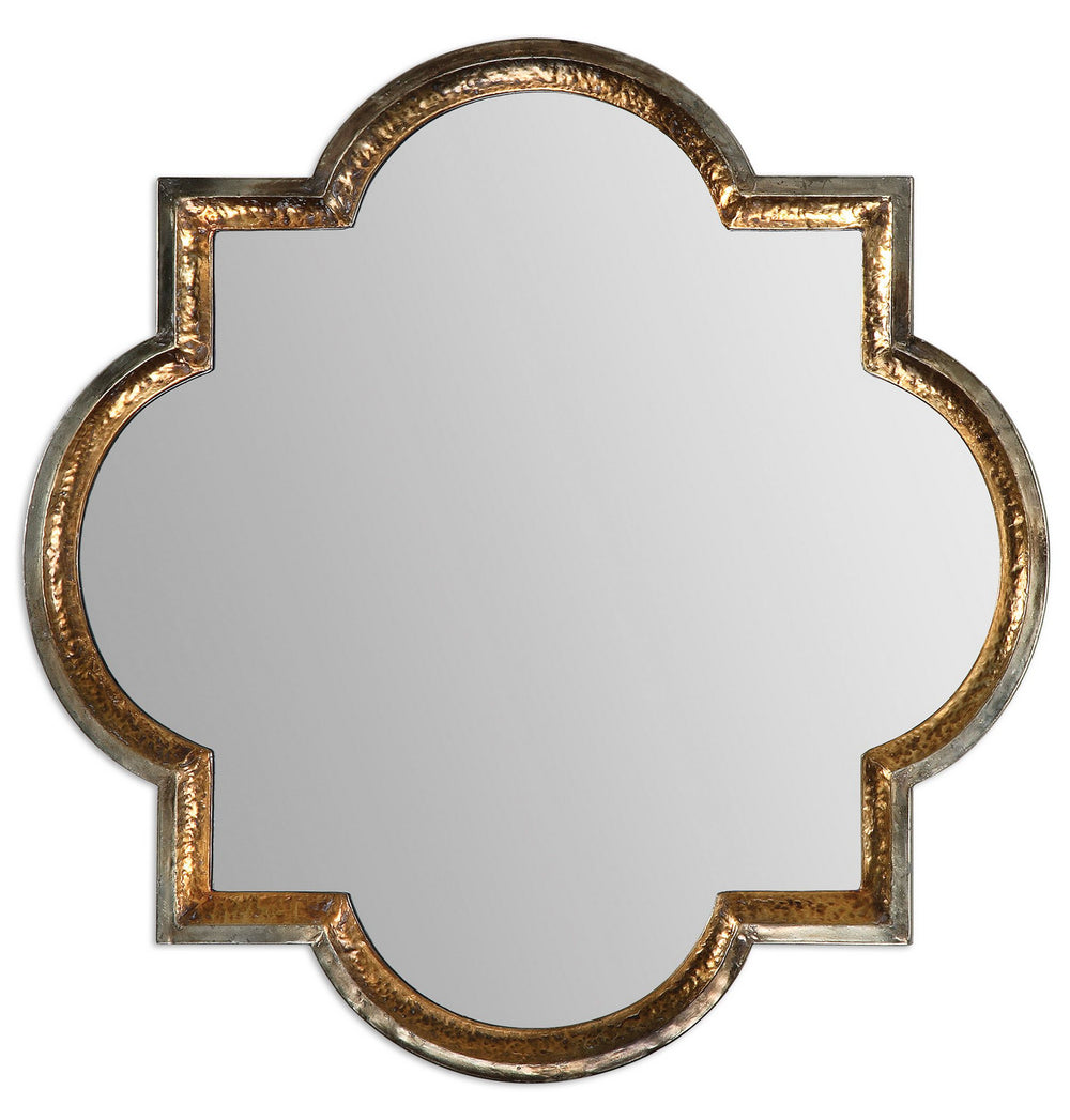 Uttermost - Mirror - Lourosa - Antiqued Gold And Oxidized Silver Champagne- Union Lighting Luminaires Decor