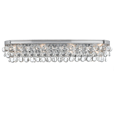 Crystorama - Eight Light Bathroom Vanity - Calypso - Polished Chrome- Union Lighting Luminaires Decor