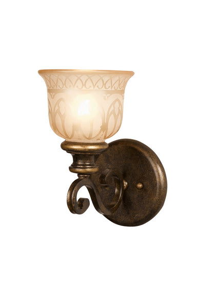 Crystorama - One Light Wall Sconce - Norwalk - Bronze Umber- Union Lighting Luminaires Decor