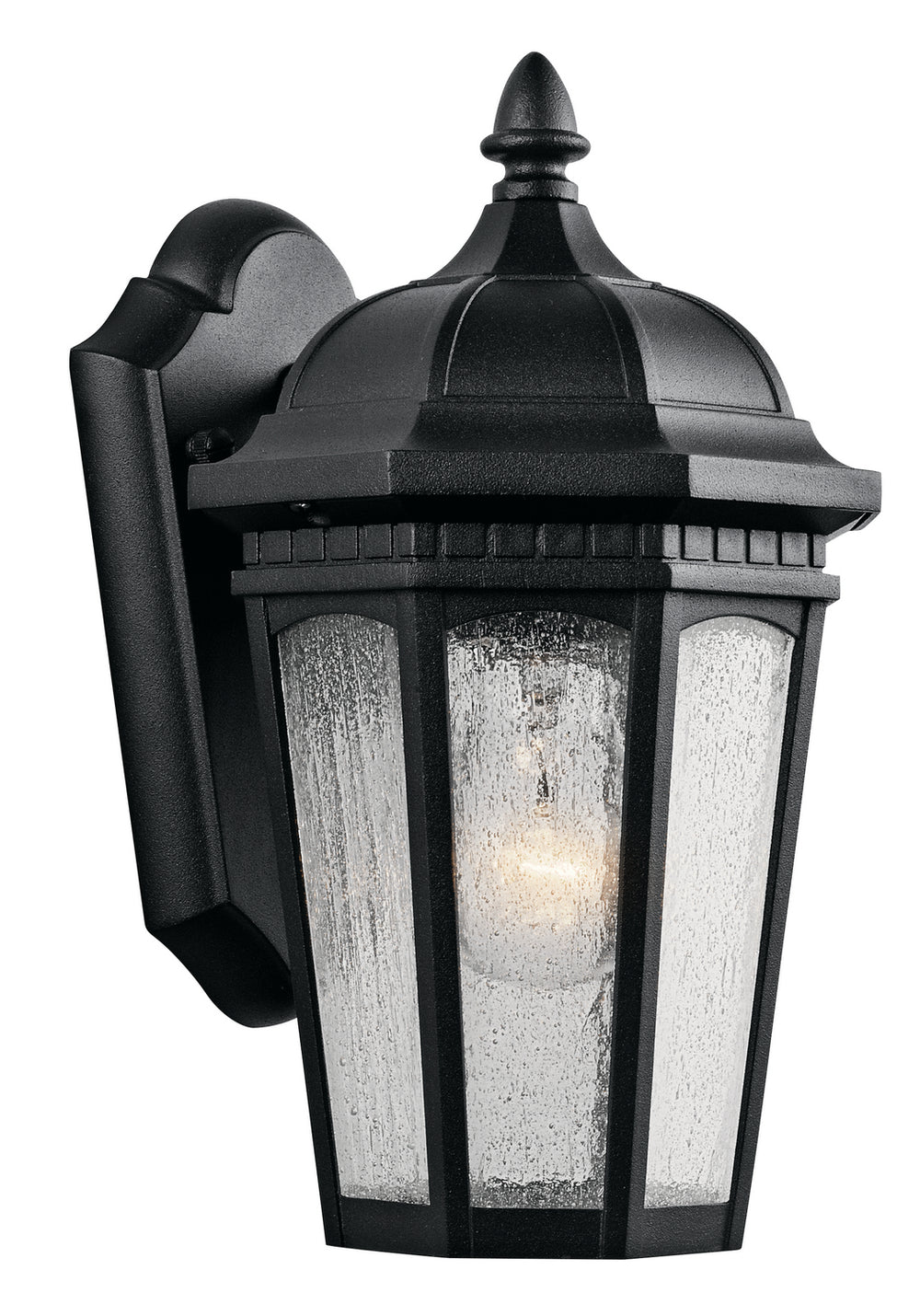 Kichler Canada - One Light Outdoor Wall Mount - Courtyard - Textured Black- Union Lighting Luminaires Decor