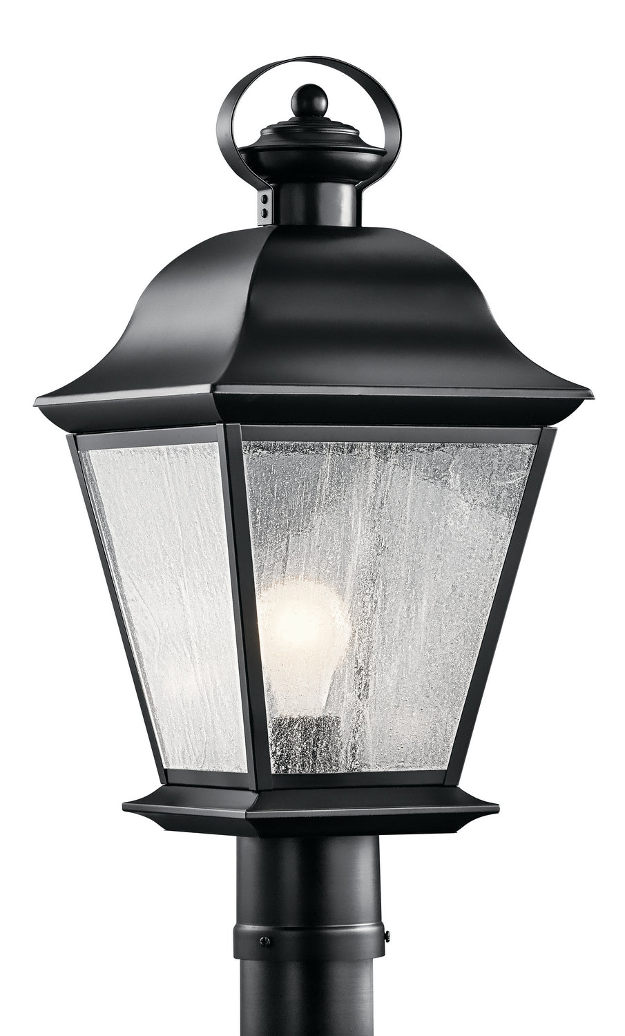 Kichler Canada - One Light Outdoor Post Mount - Mount Vernon - Black- Union Lighting Luminaires Decor