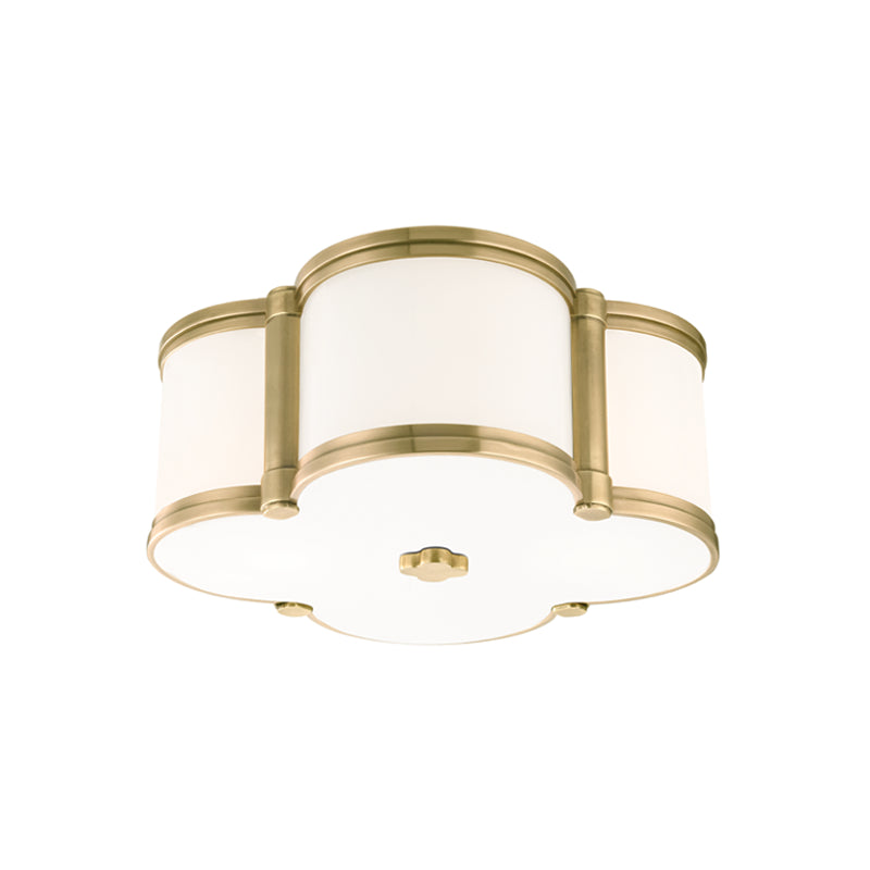 Hudson Valley Canada - Two Light Flush Mount - Chandler - Aged Brass- Union Lighting Luminaires Decor