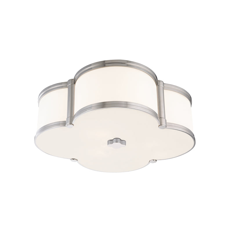 Hudson Valley Canada - Three Light Flush Mount - Chandler - Polished Nickel- Union Lighting Luminaires Decor