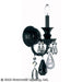 Schonbek - One Light Wall Sconce - Hamilton Rock Crystal - Jet Black- Union Lighting Luminaires Decor