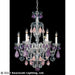 Schonbek - Six Light Chandelier - Hamilton Rock Crystal - Polished Silver- Union Lighting Luminaires Decor