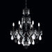 Schonbek - Six Light Chandelier - Hamilton Rock Crystal - Jet Black- Union Lighting Luminaires Decor