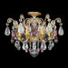 Schonbek - Six Light Semi-Flush Mount - Renaissance Rock Crystal - Heirloom Gold- Union Lighting Luminaires Decor