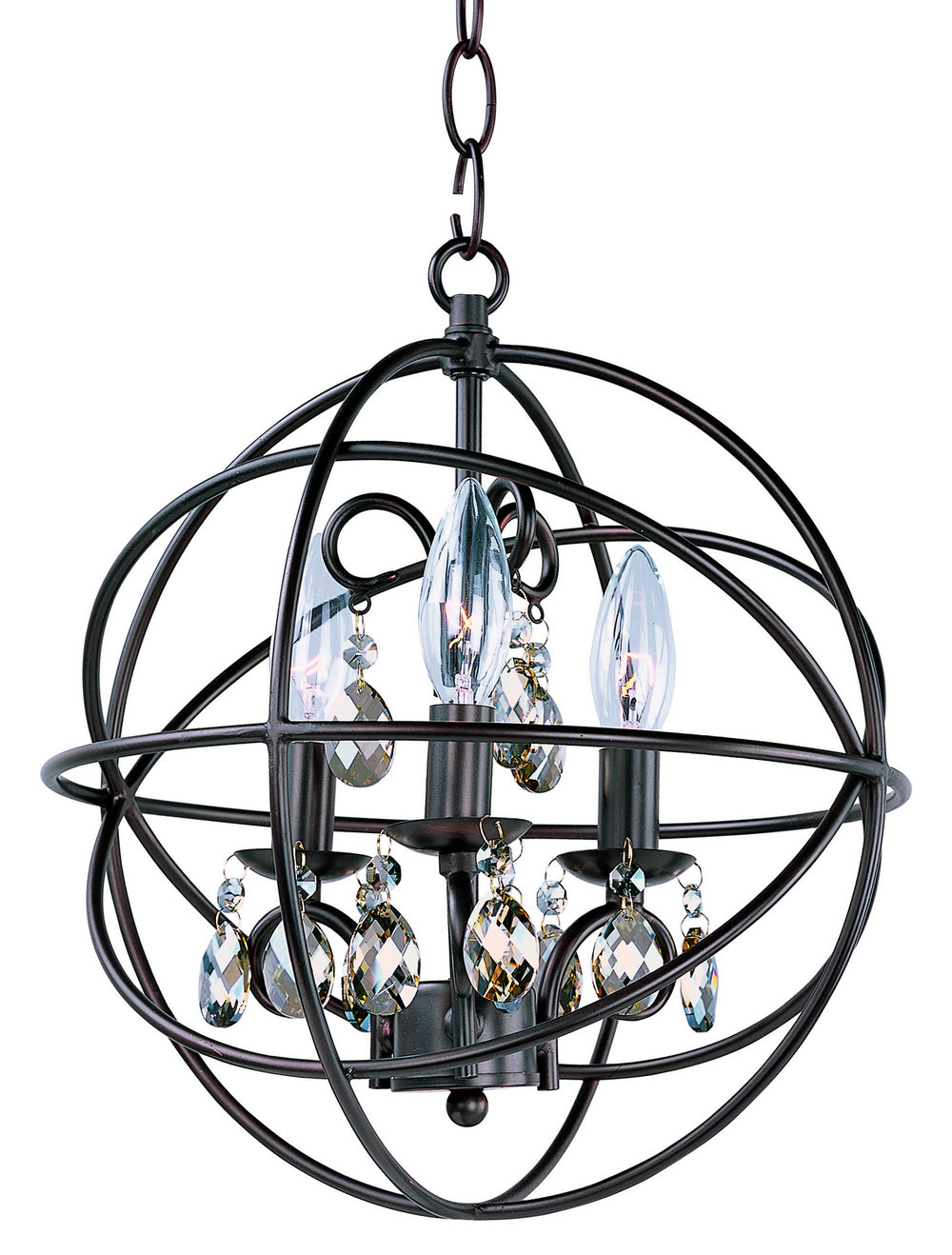 Maxim - Three Light Pendant - Orbit - Oil Rubbed Bronze- Union Lighting Luminaires Decor