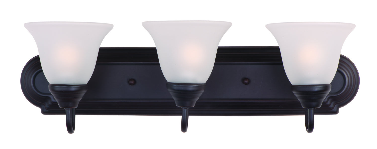 Maxim - Three Light Bath Vanity - Essentials - 801x - Oil Rubbed Bronze- Union Lighting Luminaires Decor