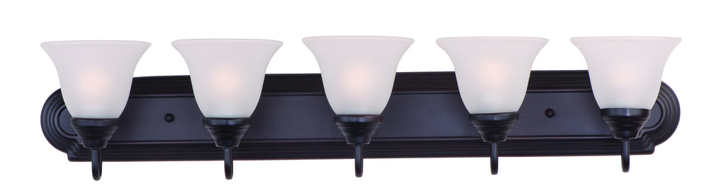 Maxim - Five Light Bath Vanity - Essentials - 801x - Oil Rubbed Bronze- Union Lighting Luminaires Decor