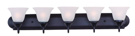 Maxim - Five Light Bath Vanity - Essentials - 801x - Oil Rubbed Bronze- Union Lighting Luminaires Decor