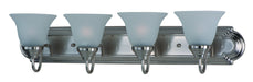 Maxim - Four Light Bath Vanity - Essentials - 801x - Satin Nickel- Union Lighting Luminaires Decor