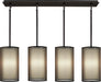 Robert Abbey - Four Light Chandelier - Saturnia - Deep Patina Bronze- Union Lighting Luminaires Decor