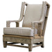 Uttermost - Arm Chair - Schafer - Aged White- Union Lighting Luminaires Decor