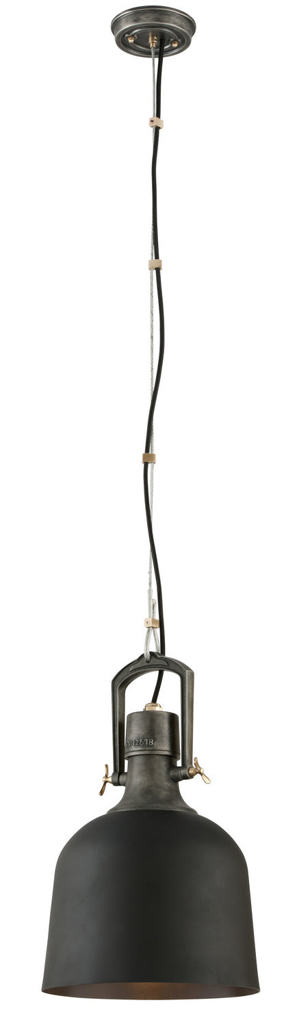 Troy Lighting Canada - One Light Pendant - Hangar 31 - Soft Black- Union Lighting Luminaires Decor