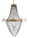 Currey and Company - Eight Light Chandelier - Lucien - French Gold Leaf/Iron- Union Lighting Luminaires Decor