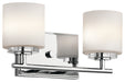 Kichler Canada - Two Light Bath - O Hara - Chrome- Union Lighting Luminaires Decor