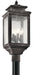 Kichler Canada - Four Light Outdoor Post Mount - Wiscombe Park - Weathered Zinc- Union Lighting Luminaires Decor