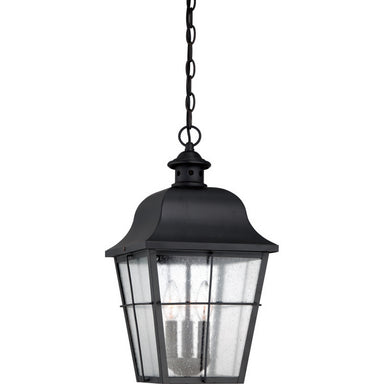Quoizel - Three Light Outdoor Hanging Lantern - Millhouse - Mystic Black- Union Lighting Luminaires Decor
