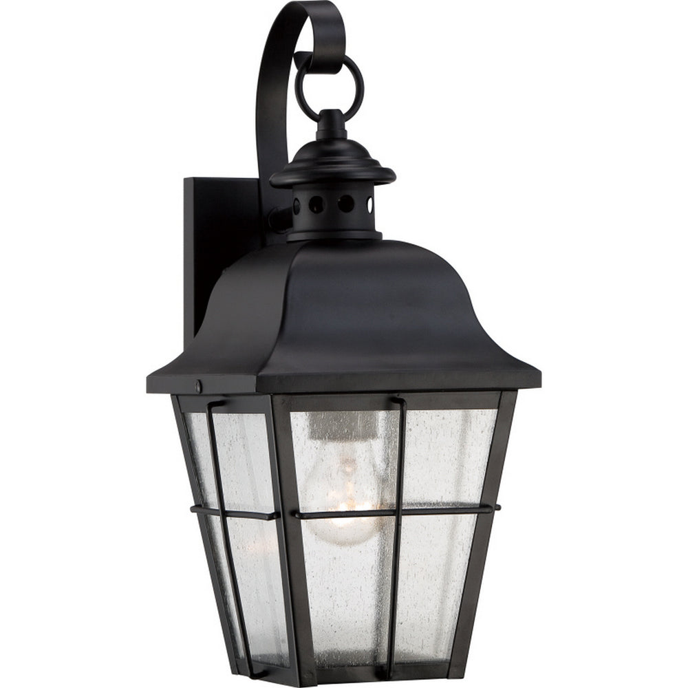 Quoizel - One Light Outdoor Wall Lantern - Millhouse - Mystic Black- Union Lighting Luminaires Decor