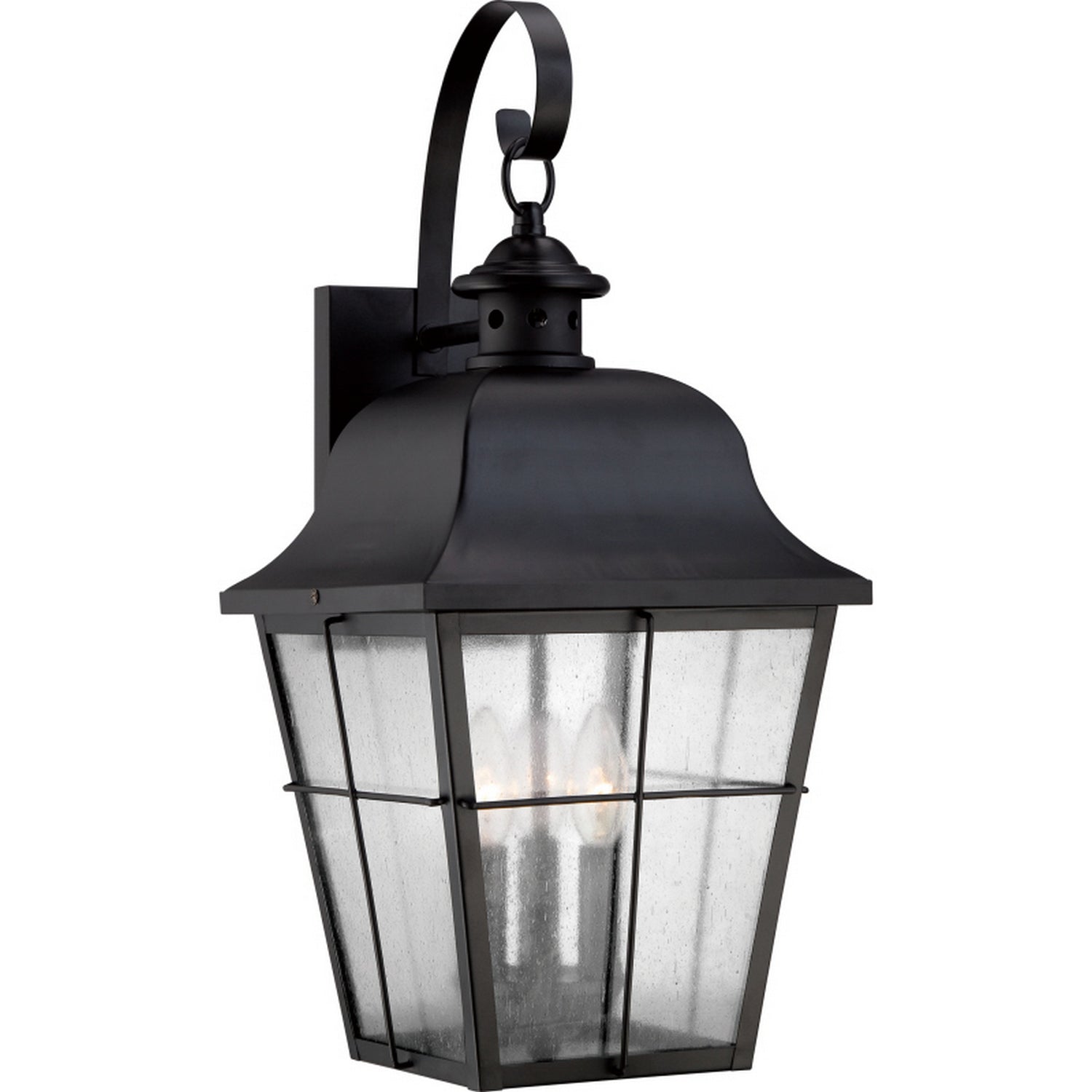 Quoizel - Three Light Outdoor Wall Lantern - Millhouse - Mystic Black- Union Lighting Luminaires Decor