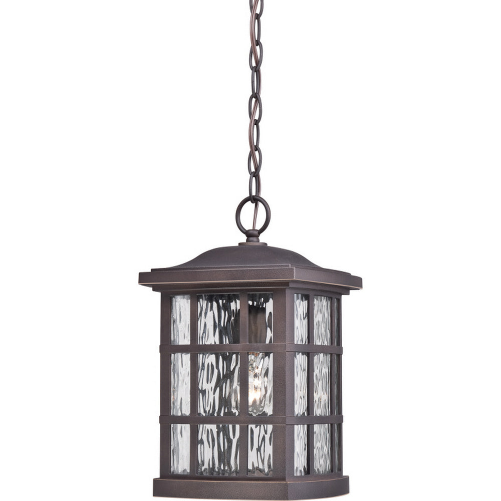 Quoizel - One Light Outdoor Hanging Lantern - Stonington - Palladian Bronze- Union Lighting Luminaires Decor