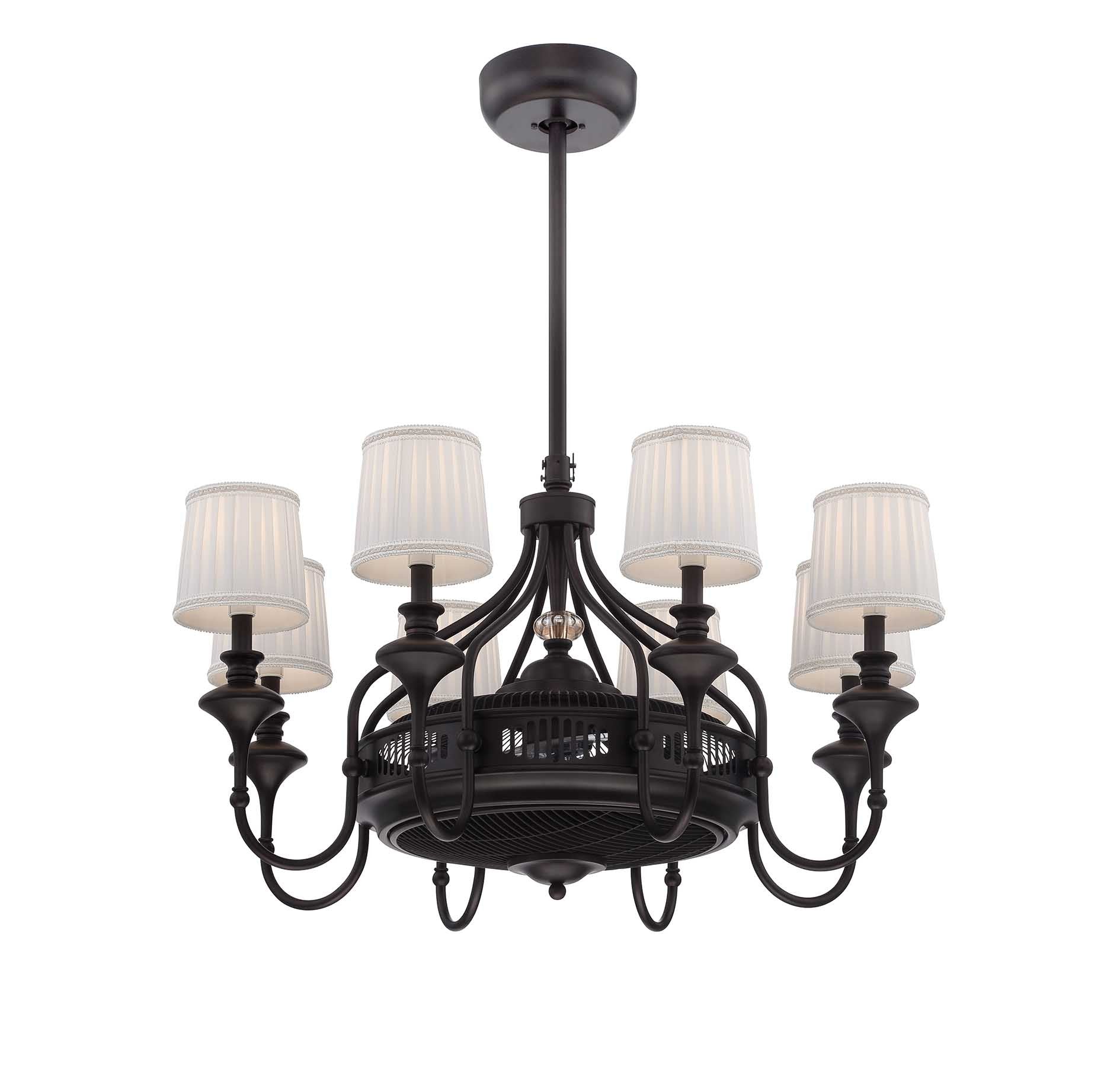 Savoy House - Eight Light Fan D'lier - Brisa - English Bronze- Union Lighting Luminaires Decor