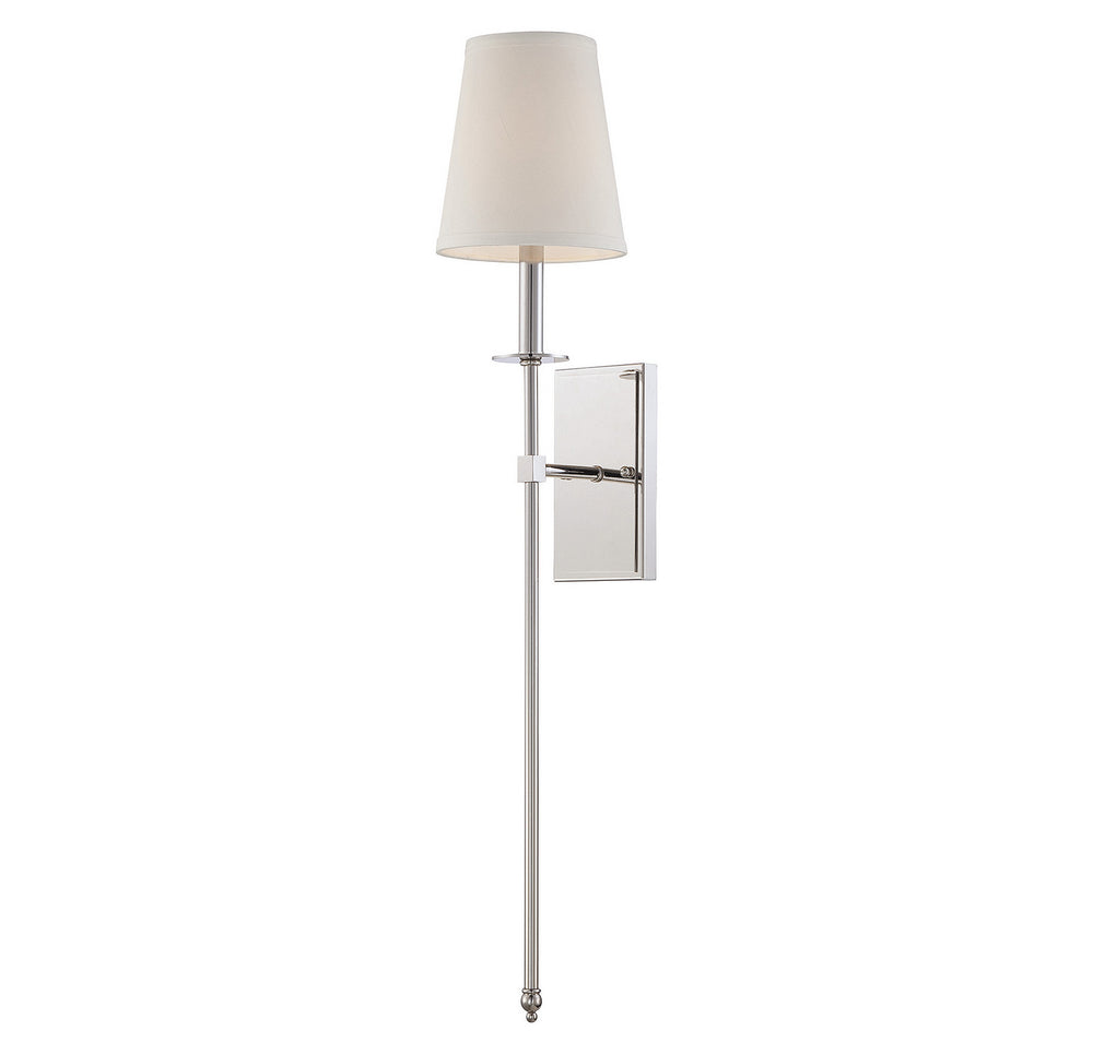 Savoy House - One Light Wall Sconce - Monroe - Polished Nickel- Union Lighting Luminaires Decor