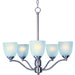 Maxim - Five Light Chandelier - Stefan - Satin Nickel- Union Lighting Luminaires Decor