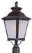 Maxim - One Light Outdoor Pole/Post Lantern - Knoxville - Bronze- Union Lighting Luminaires Decor