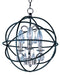 Maxim - Three Light Pendant - Orbit - Anthracite / Polished Nickel- Union Lighting Luminaires Decor