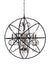 Maxim - Six Light Pendant - Orbit - Anthracite / Polished Nickel- Union Lighting Luminaires Decor