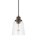 Capital Lighting - One Light Pendant - Fallon - Burnished Bronze- Union Lighting Luminaires Decor