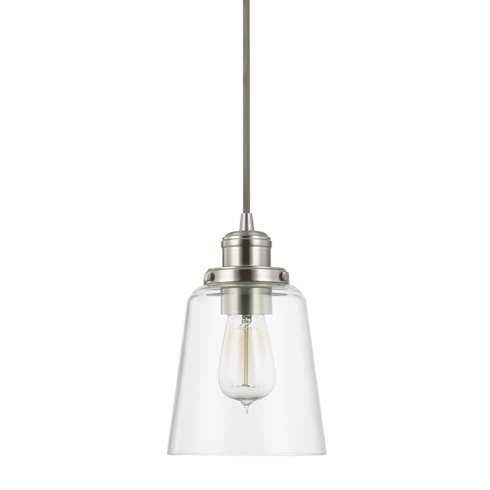 Capital Lighting - One Light Pendant - Fallon - Brushed Nickel- Union Lighting Luminaires Decor