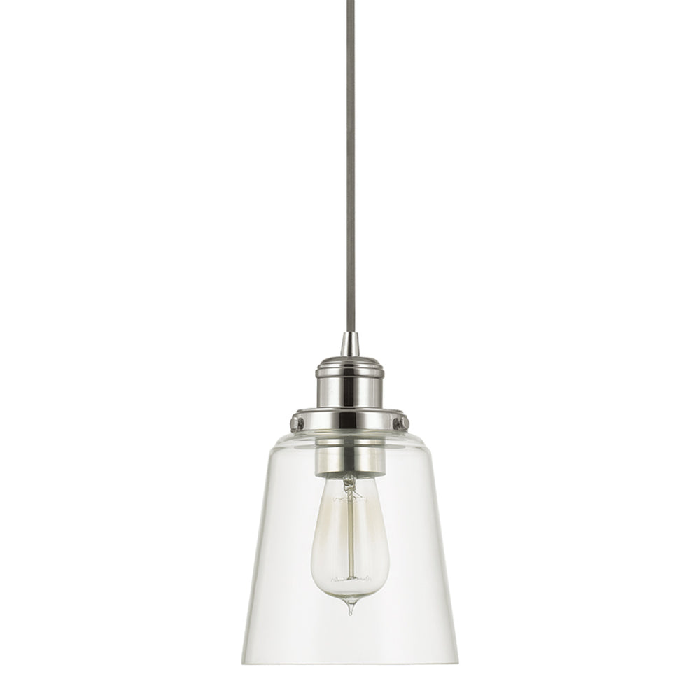 Capital Lighting - One Light Pendant - Fallon - Polished Nickel- Union Lighting Luminaires Decor