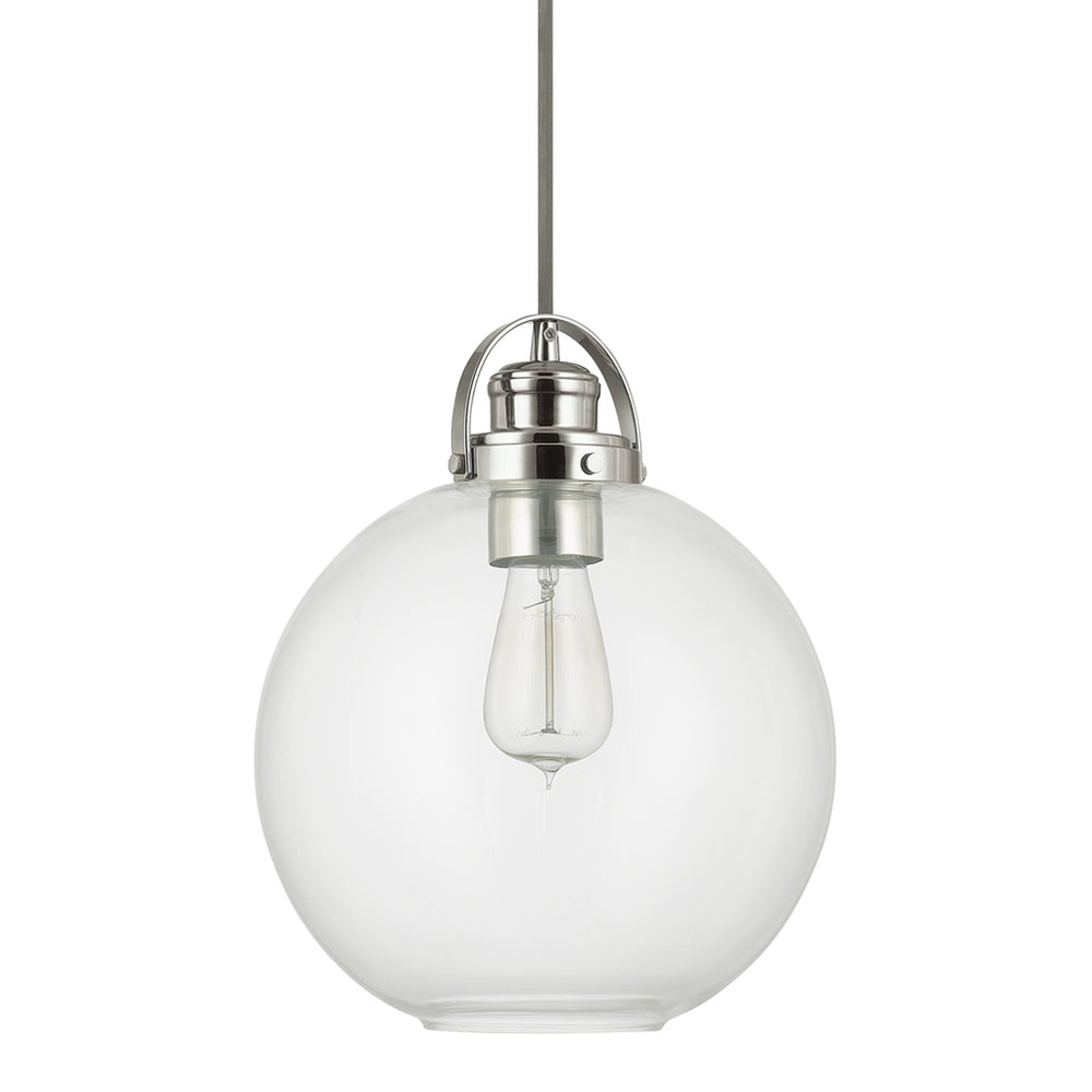 Capital Lighting - One Light Pendant - Dean - Polished Nickel- Union Lighting Luminaires Decor