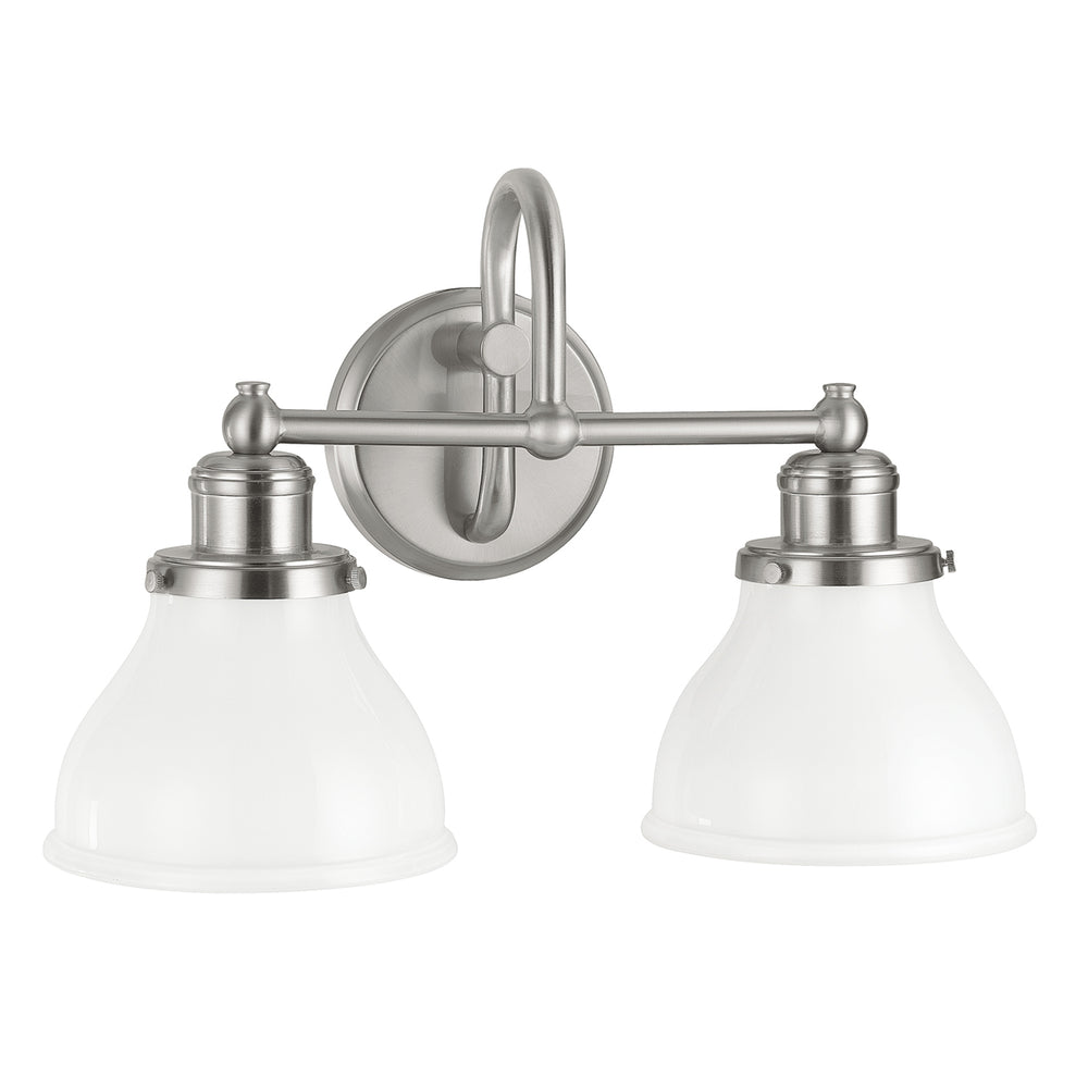 Capital Lighting - Two Light Vanity - Baxter - Brushed Nickel- Union Lighting Luminaires Decor