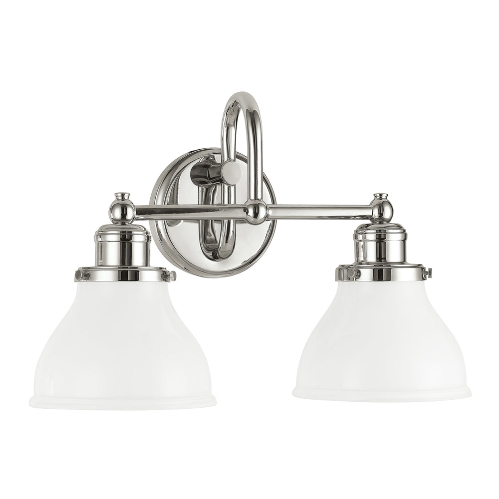 Capital Lighting - Two Light Vanity - Baxter - Polished Nickel- Union Lighting Luminaires Decor