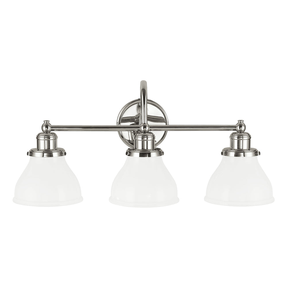 Capital Lighting - Three Light Vanity - Baxter - Polished Nickel- Union Lighting Luminaires Decor